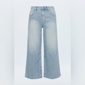 Pistola Jeans Womens 27 Canopy Stripe Denim Jadyn Low Slung Palazzo